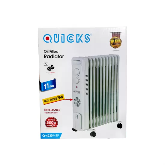 Radiator Q-4230/11/F 11-li 2500W ventilyatorlu - Image 2