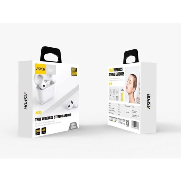 Qulaqlıq Airpods Aspor A615 white - Image 2