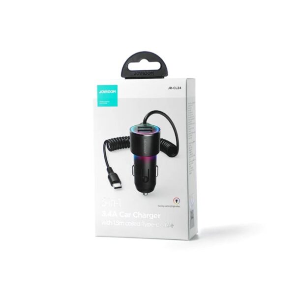 Avtomobil adapteri Joyroom 3in1 JR-CL24 Type-C - Image 2