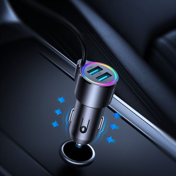 Avtomobil adapteri Joyroom JR-CL25 2USB 3in1 Lightning - Image 5